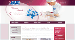 Desktop Screenshot of dacompharma.cz