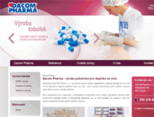 Tablet Screenshot of dacompharma.cz